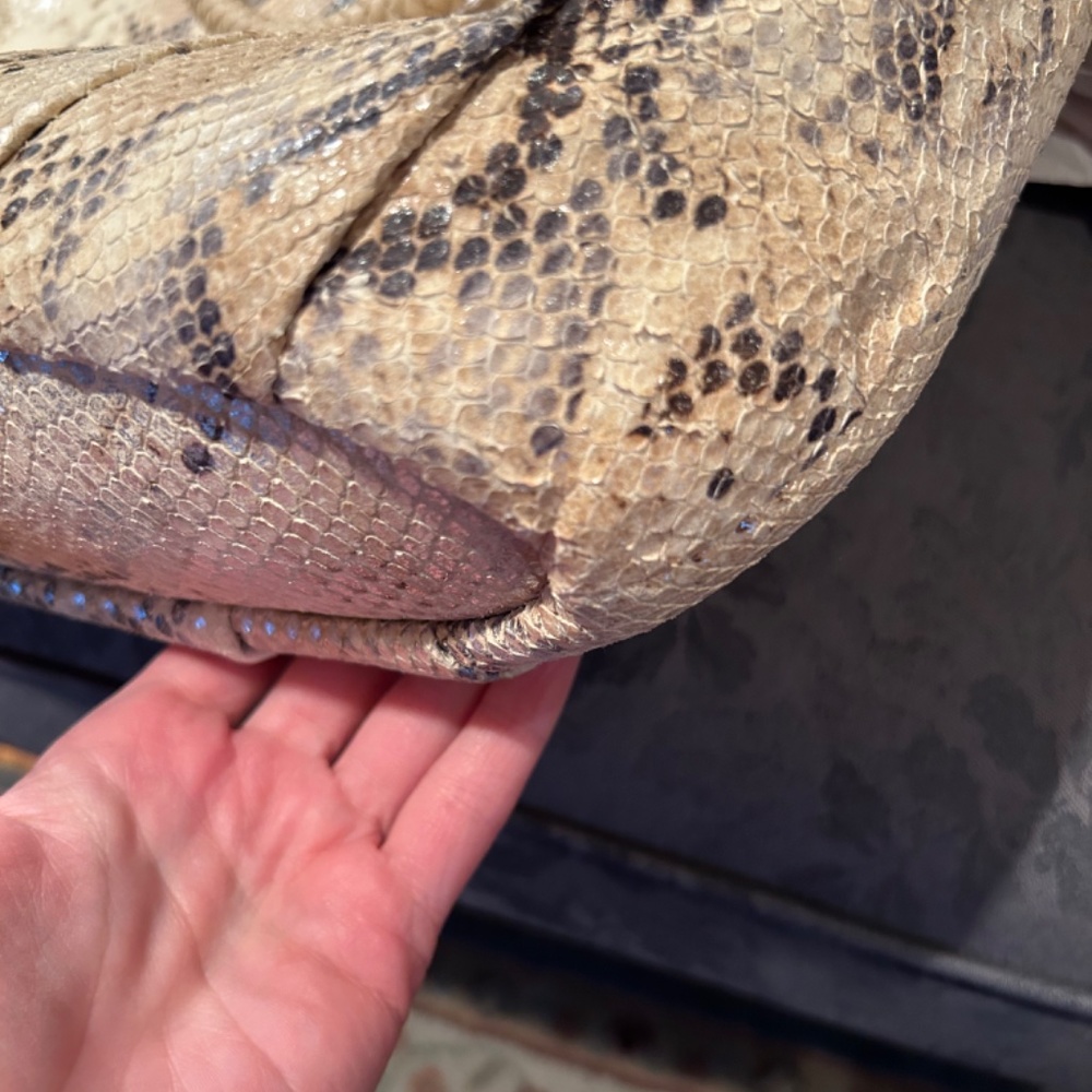 Coach Madison Python Embossed Leather Lindsey #18… - image 8